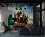 HARRY POTTER, VINYL FABRIC TEXTILE Wall Mural in Different Texture, Code WB2086. It is produced as ONE PIECE WITHOUT JOINT. - Image 2