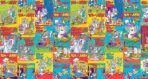 TOM AND JERRY MURAL WALLPAPER, Available in Various Paper Texture, Code WB2088. 105 CM WIDE ROLL PANELS.