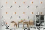 TOM AND JERRY, VINYL FABRIC TEXTILE Wall Mural in Different Texture, Code WB2090. It is produced as ONE PIECE WITHOUT JOINT. - Image 2