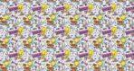 LOONEY TUNES, VINYL FABRIC TEXTILE Wall Mural in Different Texture, Code WB2095. It is produced as ONE PIECE WITHOUT JOINT.