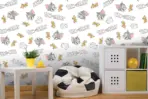 TOM AND JERRY MURAL WALLPAPER, Available in Various Paper Texture, Code WB2103. 105 CM WIDE ROLL PANELS. - Image 2