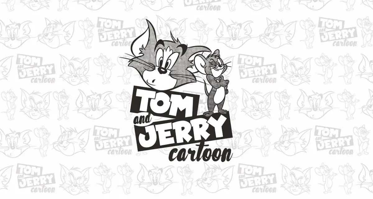 TOM AND JERRY MURAL WALLPAPER, Available in Various Paper Texture, Code WB2105. 105 CM WIDE ROLL PANELS. - Image 1