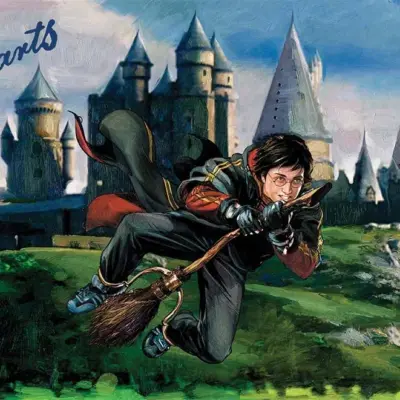 HARRY POTTER MURAL WALLPAPER, Available in Various Paper Texture, Code WB2112. 105 CM WIDE ROLL PANELS.