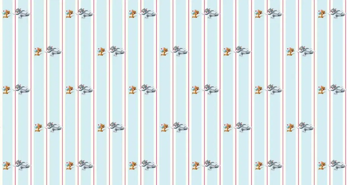TOM AND JERRY MURAL WALLPAPER, Available in Various Paper Texture, Code WB2115. 105 CM WIDE ROLL PANELS. - Image 1