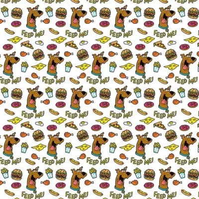 SCOOBY DOO MURAL WALLPAPER, Available in Various Paper Texture, Code WB2117. 105 CM WIDE ROLL PANELS.