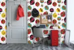 SCOOBY DOO, VINYL FABRIC TEXTILE Wall Mural in Different Texture, Code WB2118. It is produced as ONE PIECE WITHOUT JOINT. - Image 2