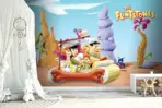 THE FLINTSTONES, VINYL FABRIC TEXTILE Wall Mural in Different Texture, Code WB2119. It is produced as ONE PIECE WITHOUT JOINT. - Image 2