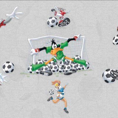 LOONEY TUNES, VINYL FABRIC TEXTILE Wall Mural in Different Texture, Code WB2124. It is produced as ONE PIECE WITHOUT JOINT.