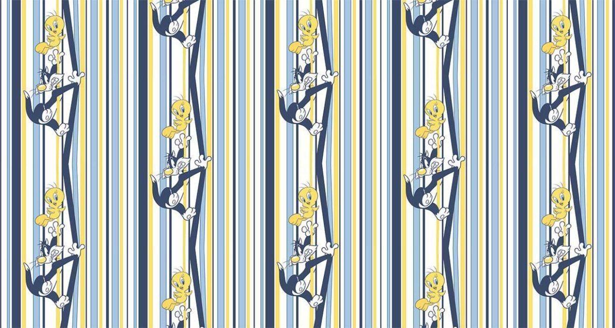 LOONEY TUNES MURAL WALLPAPER, Available in Various Paper Texture, Code WB2129. 105 CM WIDE ROLL PANELS. - Image 1