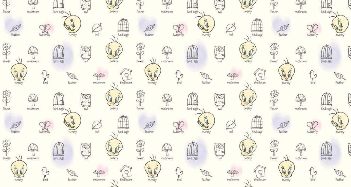 LOONEY TUNES MURAL WALLPAPER, Available in Various Paper Texture, Code WB2141. 105 CM WIDE ROLL PANELS. - Image 1