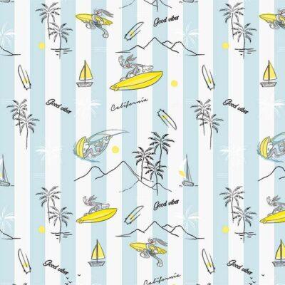 LOONEY TUNES MURAL WALLPAPER, Available in Various Paper Texture, Code WB2143. 105 CM WIDE ROLL PANELS.