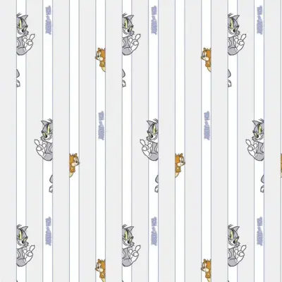 TOM AND JERRY MURAL WALLPAPER, Available in Various Paper Texture, Code WB2155. 105 CM WIDE ROLL PANELS.