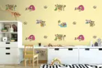 THE FLINTSTONES, VINYL FABRIC TEXTILE Wall Mural in Different Texture, Code WB2165. It is produced as ONE PIECE WITHOUT JOINT. - Image 2