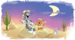 TOM AND JERRY MURAL WALLPAPER, Available in Various Paper Texture, Code WB2171. 105 CM WIDE ROLL PANELS.