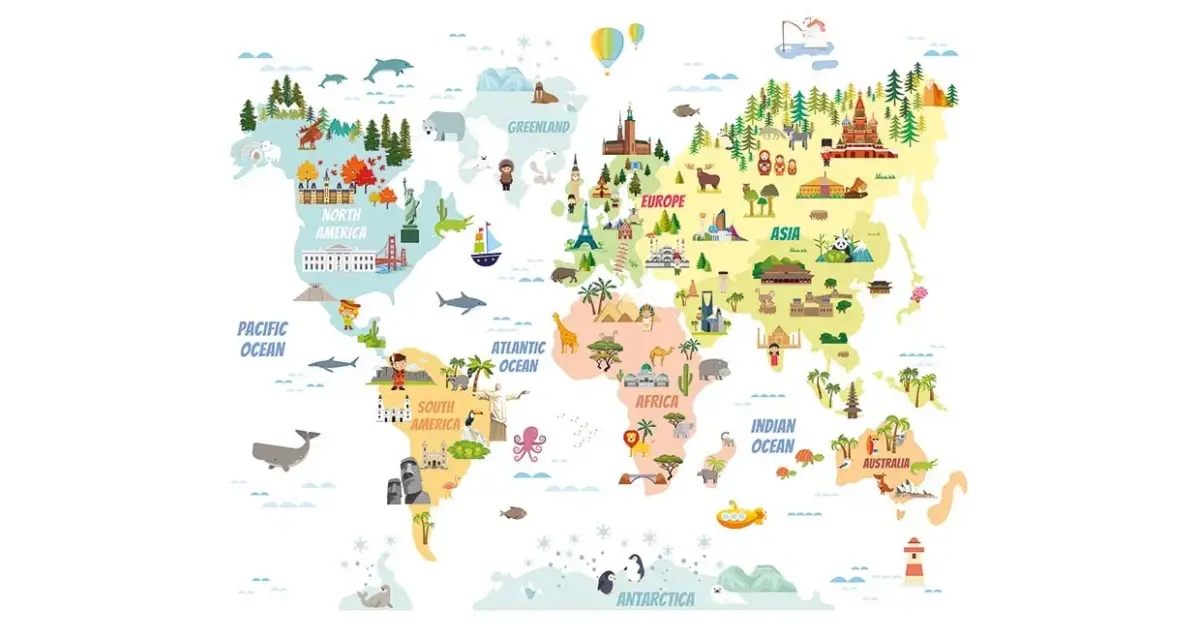 MAPS, VINYL FABRIC TEXTILE Wall Mural in Different Texture, Code WB2173. It is produced as ONE PIECE WITHOUT JOINT. - Image 1