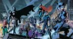 JUSTICE LEAGUE VINYL FABRIC TEXTILE Wall Mural in Different Texture, Code WB2175. It is produced as ONE PIECE WITHOUT JOINT.