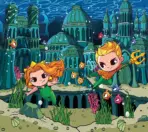 DC SUPER FRIENDS VINYL FABRIC TEXTILE Wall Mural in Different Texture, Code WB2176. It is produced as ONE PIECE WITHOUT JOINT.