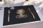 Black Placemat Collection. Code ASK2116