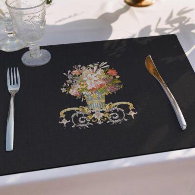 Black Placemat Collection. Code ASK2116