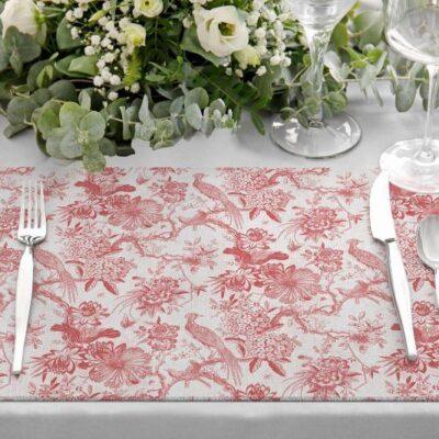 Red Placemat Collection. Code ASK2133