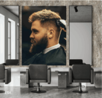Code B164 - Barber Shop Mural Wallpaper