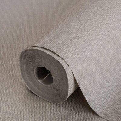 Tweed Woven Herringbone Pattern Texture Wallpaper Pink Code 3701-3