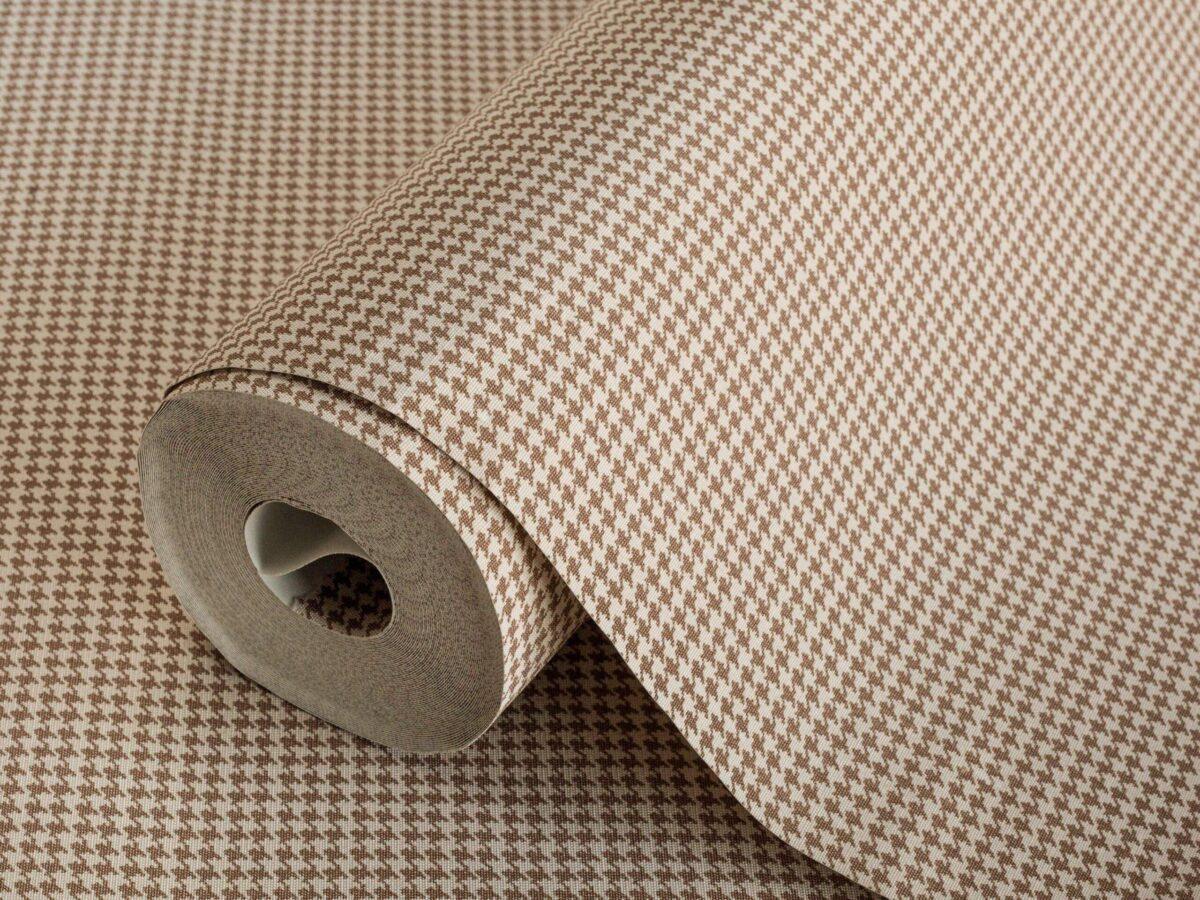 Plain Fine Textile Texture Pattern Wallpaper Brown Code 3718-3 - Image 1