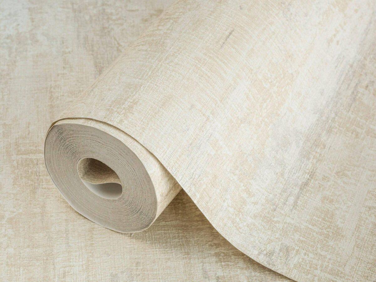 Natural Cliff Stone Inspired Abstract Pattern Wallpaper Cream Code 3708-2 - Image 1