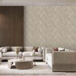 Modern Plain Design Wallpaper Dark Cream Code 23212-4 - Image 2