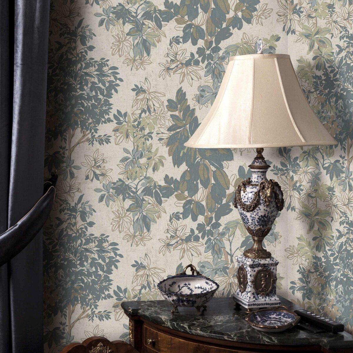 Leaf Pattern Wallpaper Make Your Rooms Look Stylish, Beige Code 9907-3 - Image 2