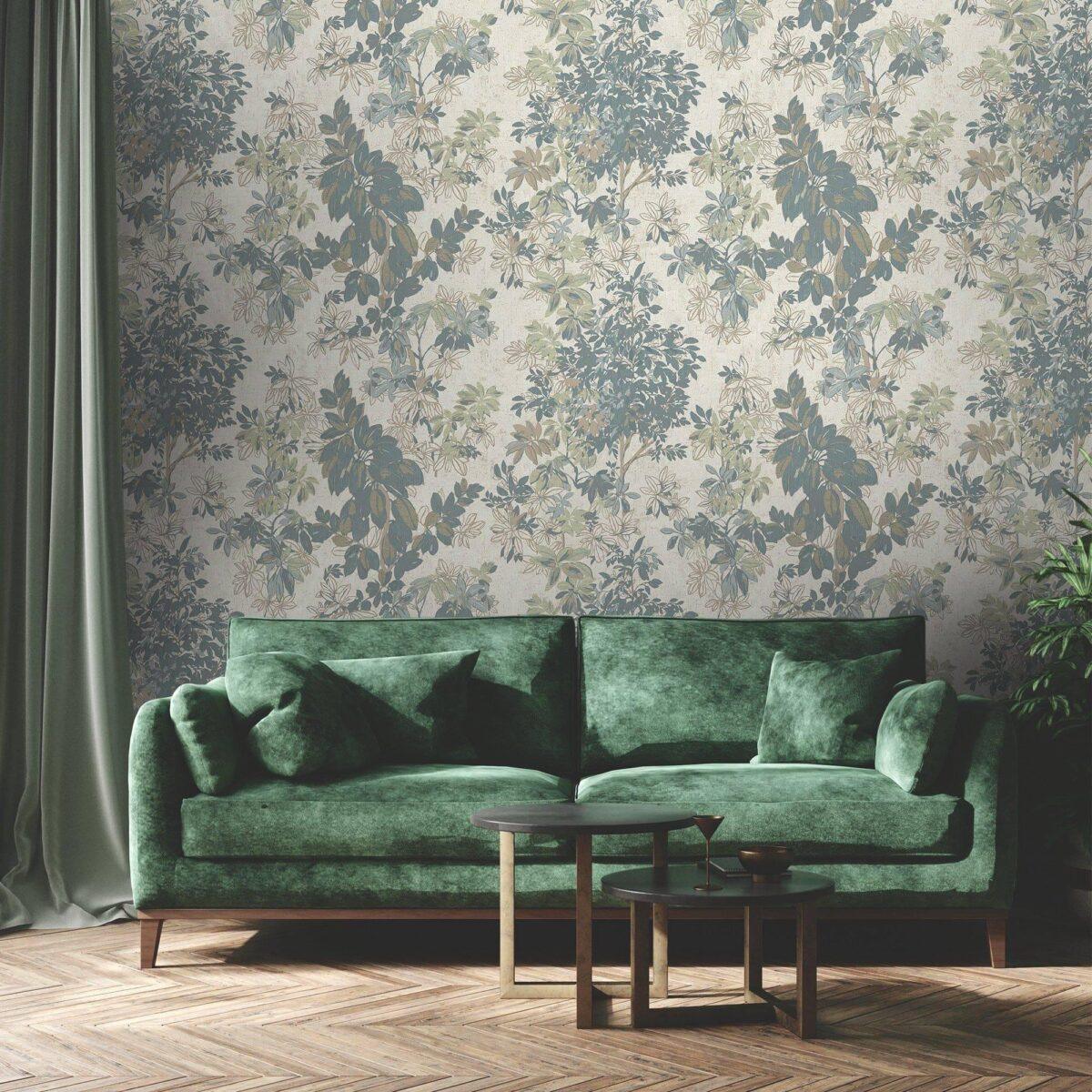 Leaf Pattern Wallpaper Make Your Rooms Look Stylish, Beige Code 9907-3 - Image 6