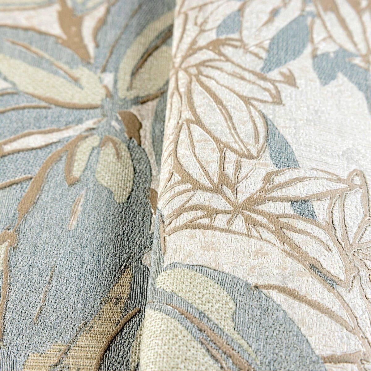 Leaf Pattern Wallpaper Make Your Rooms Look Stylish, Beige Code 9907-3 - Image 4