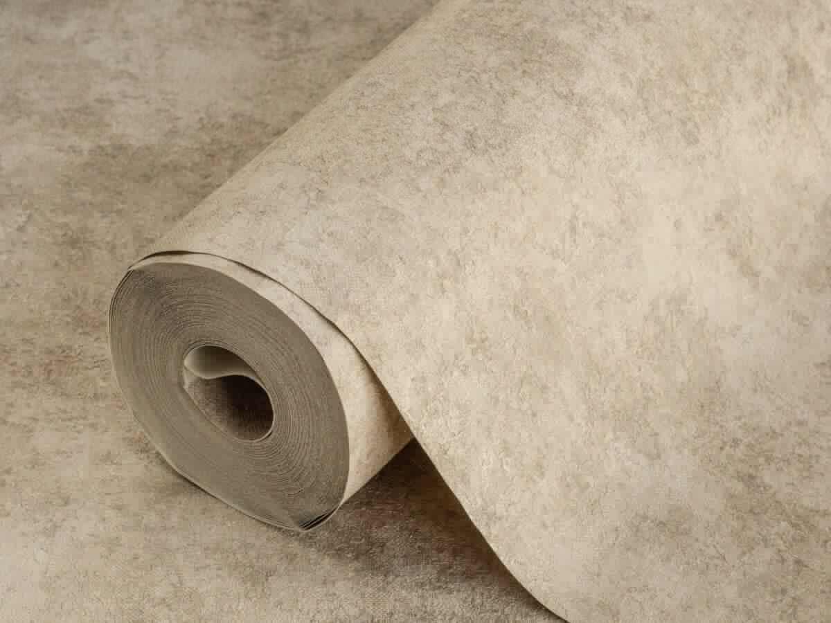 Abstract Plain Fabric Textured Wallpaper Beige Code 3710-4 - Image 1