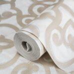 Bold neoclassical damask ornament wallpaper Gray Code 7810-2