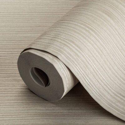 Striped Plain Wallpaper Dark Beige Code 9904-4