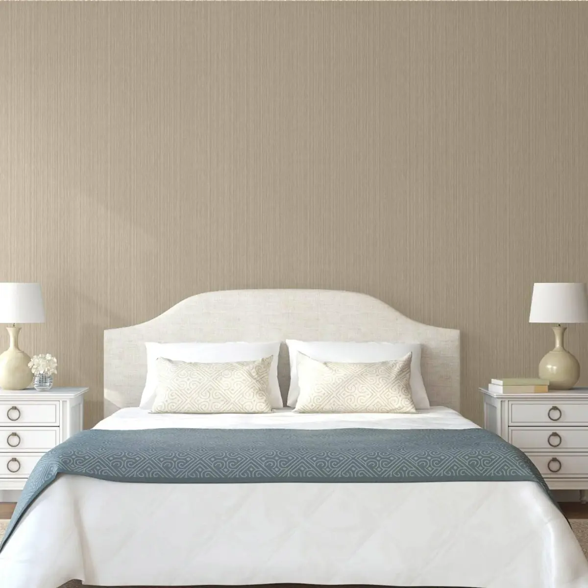 Striped Plain Wallpaper Dark Beige Code 9904-4 - Image 6