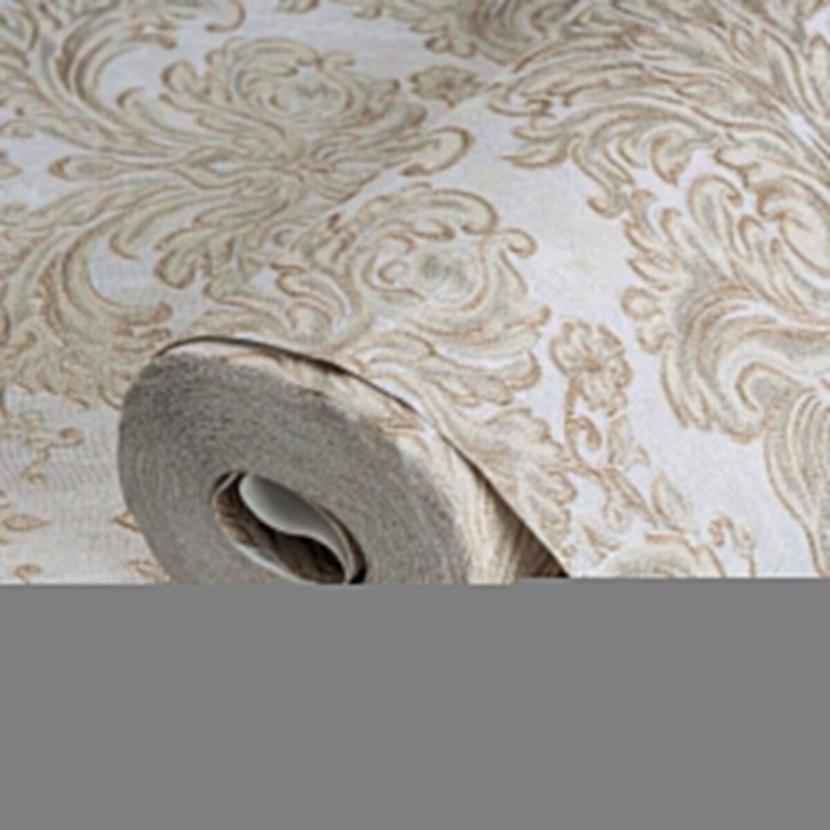 Rich baroque damask pattern wallpaper Beige Code 7807-1 - Image 1