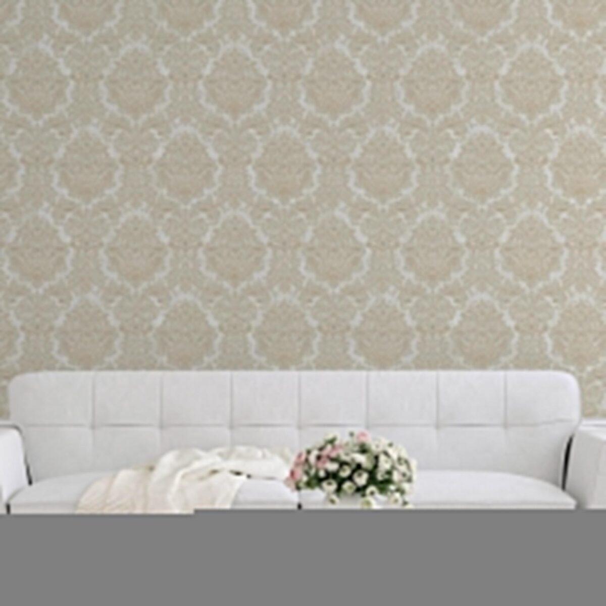 Rich baroque damask pattern wallpaper Beige Code 7807-1 - Image 6