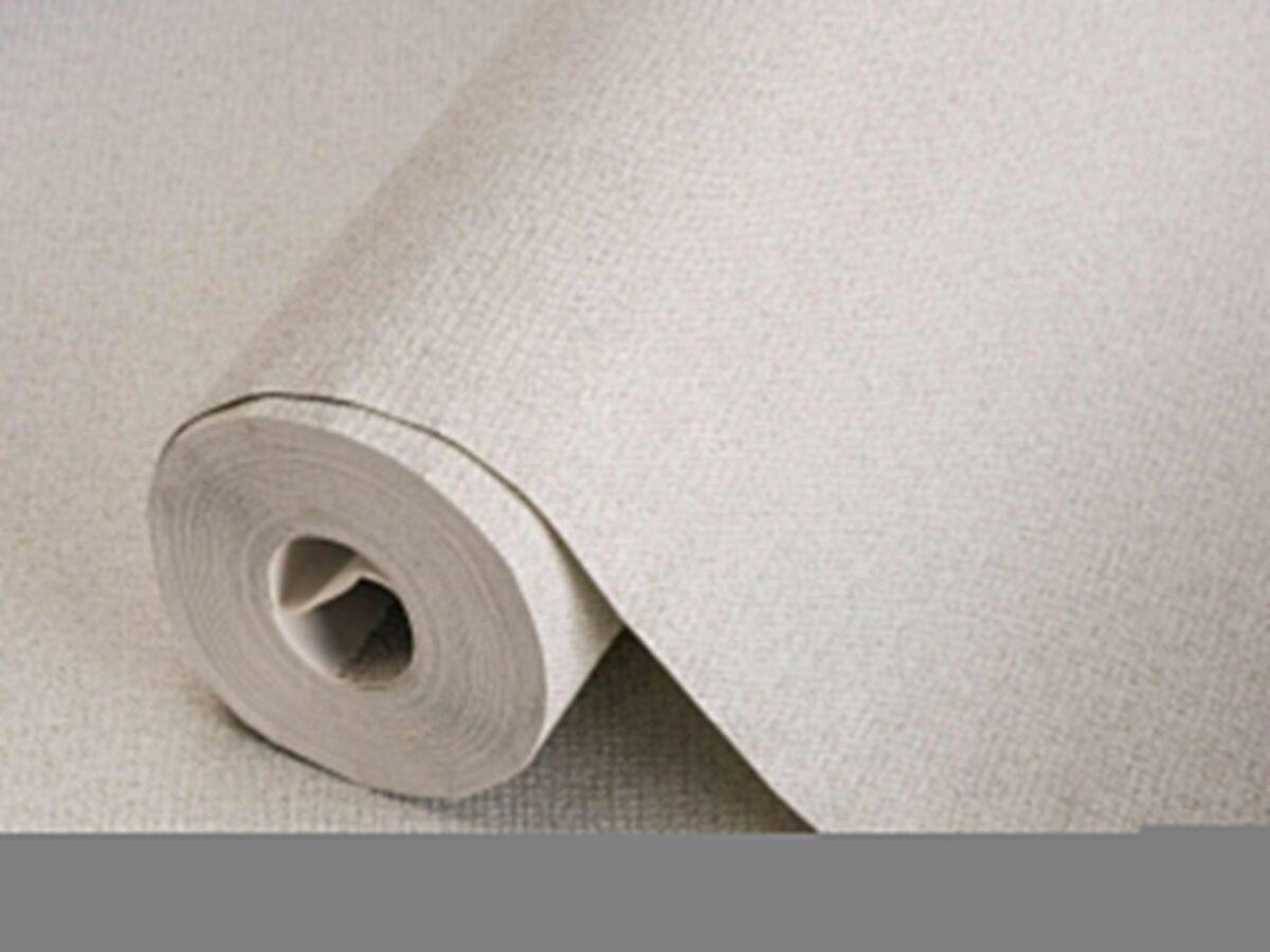 Rough Natural Linen Fabric Pattern Wallpaper Beige Code 3719-3 - Image 1