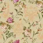 Floral damask with blooming roses ornament wallpaper Beige Code 7803-4 - Image 4