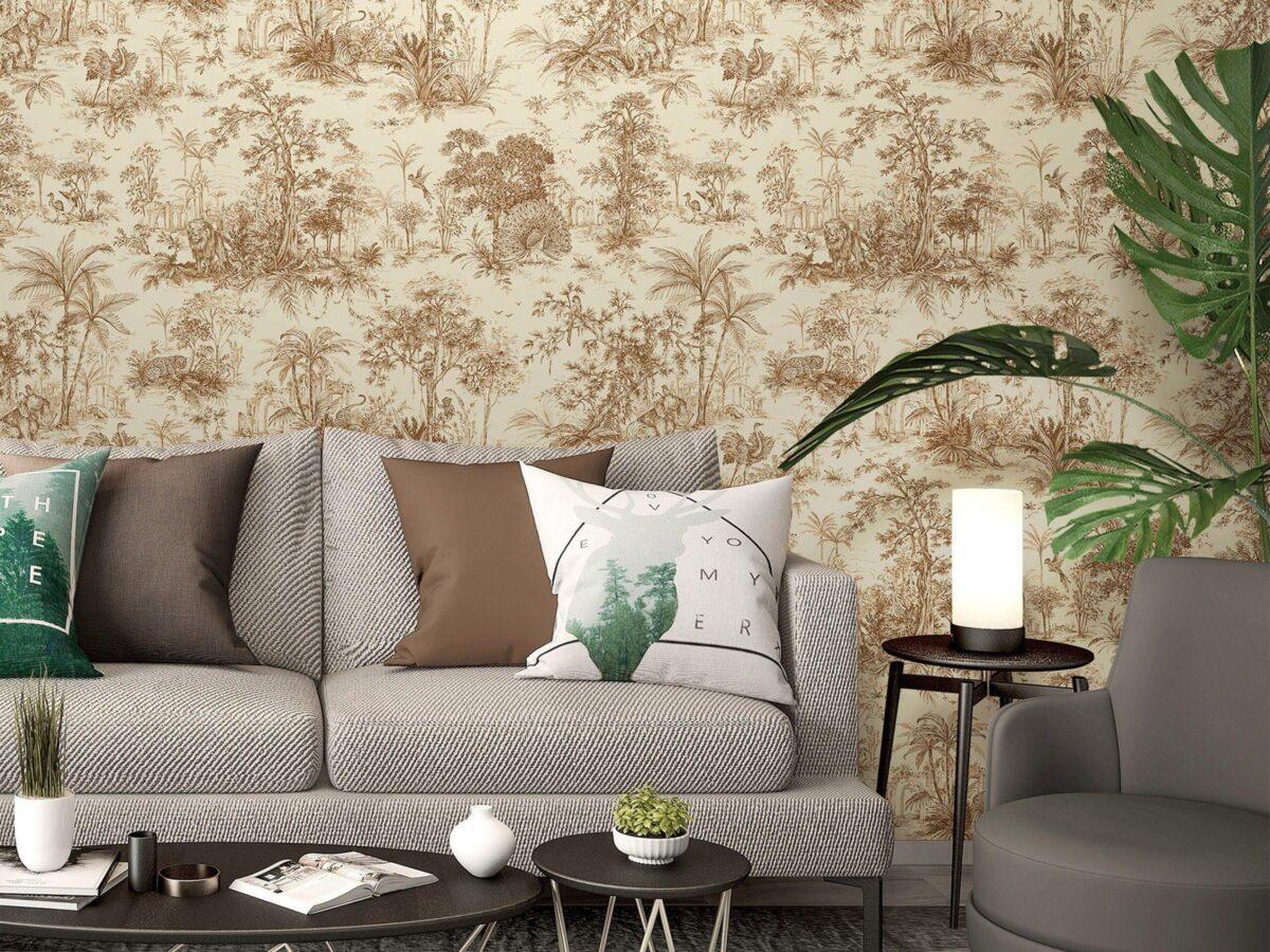 Wallpaper with Interesting Texture and Colours, Brown Code 9909-5 - Image 2