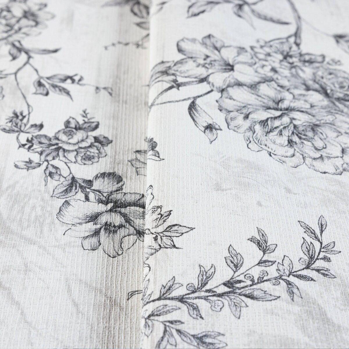 Floral Pattern Trend Wallpaper Black White Code 9914-1 - Image 3