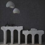 Textured Distressed Design Wallpaper Charcoal Code 23213-6 - Image 2