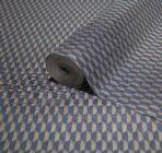 Hexagon Geometric Design Wallpaper Blue Cream Code 23208-6