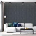 Hexagon Geometric Design Wallpaper Blue Cream Code 23208-6 - Image 5