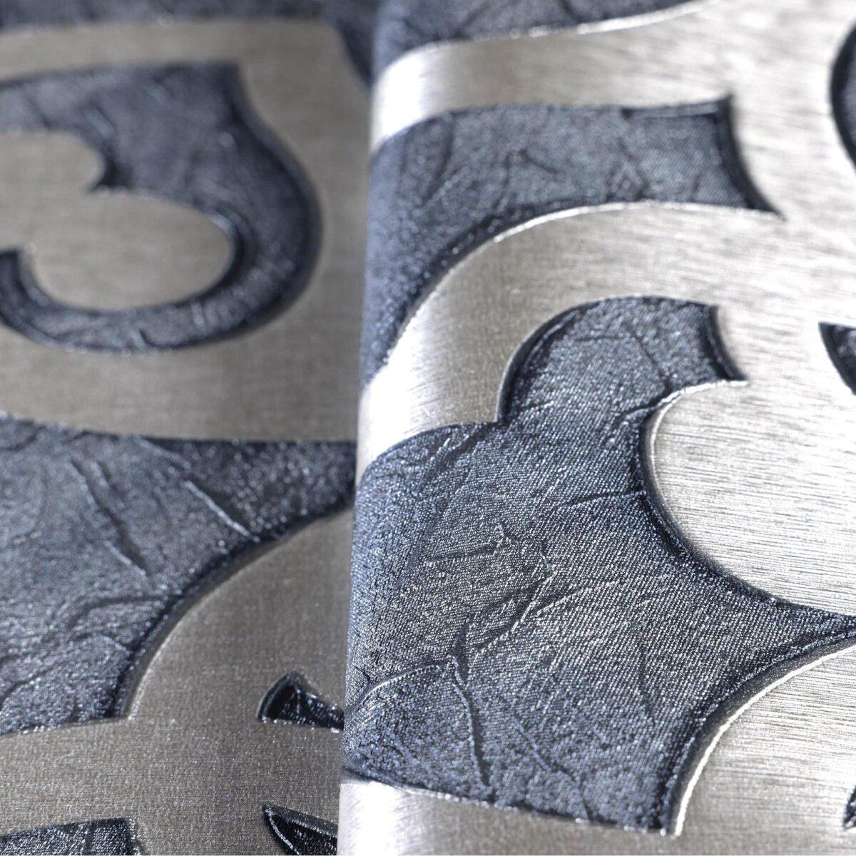 Bold neoclassical damask ornament wallpaper Black Code 7810-4 - Image 4