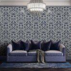 Bold neoclassical damask ornament wallpaper Black Code 7810-4 - Image 6