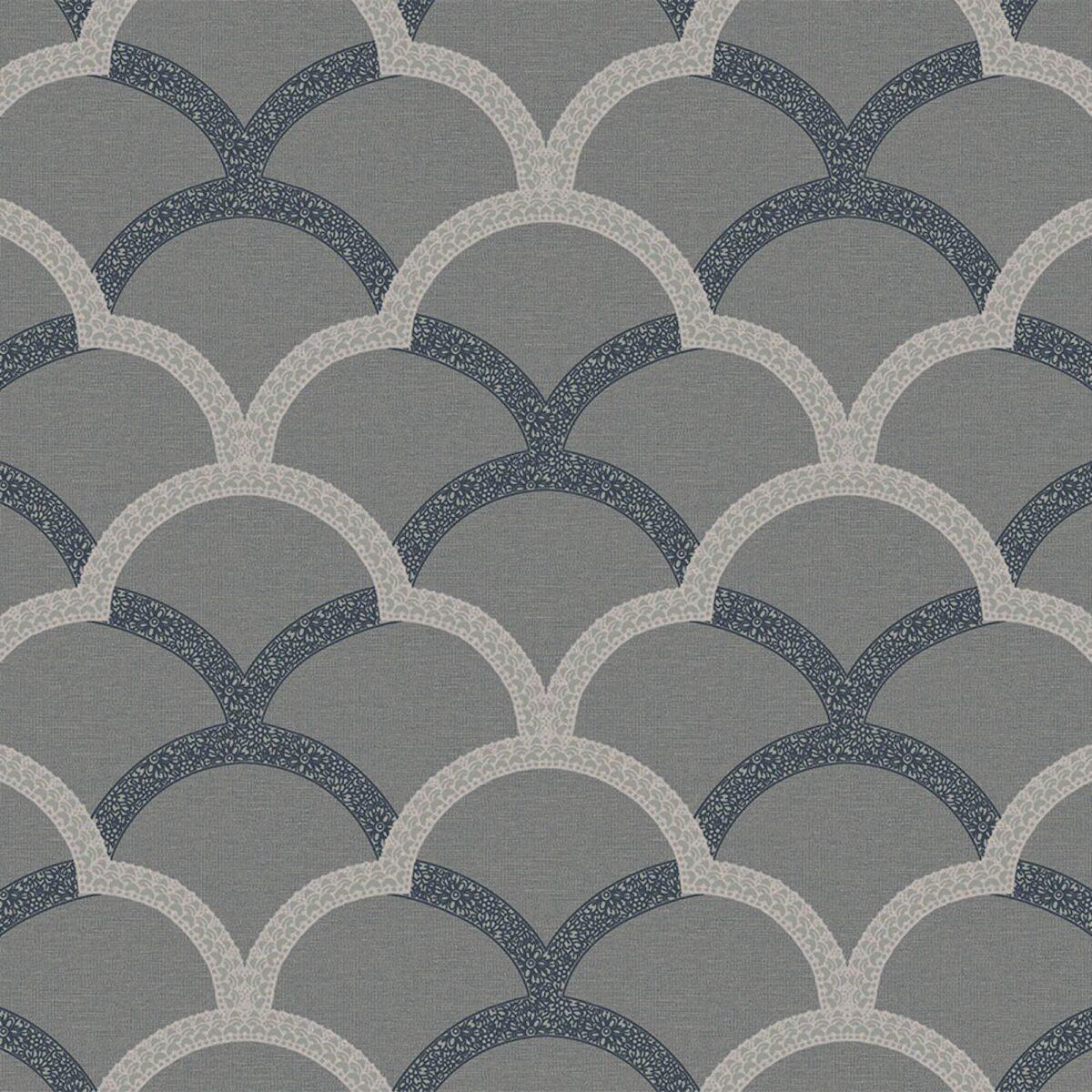 Simple waves ornament wallpaper Gray Code 7811-3 - Image 5