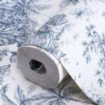 Wallpaper with Interesting Texture and Colours, Blue Code 9909-2