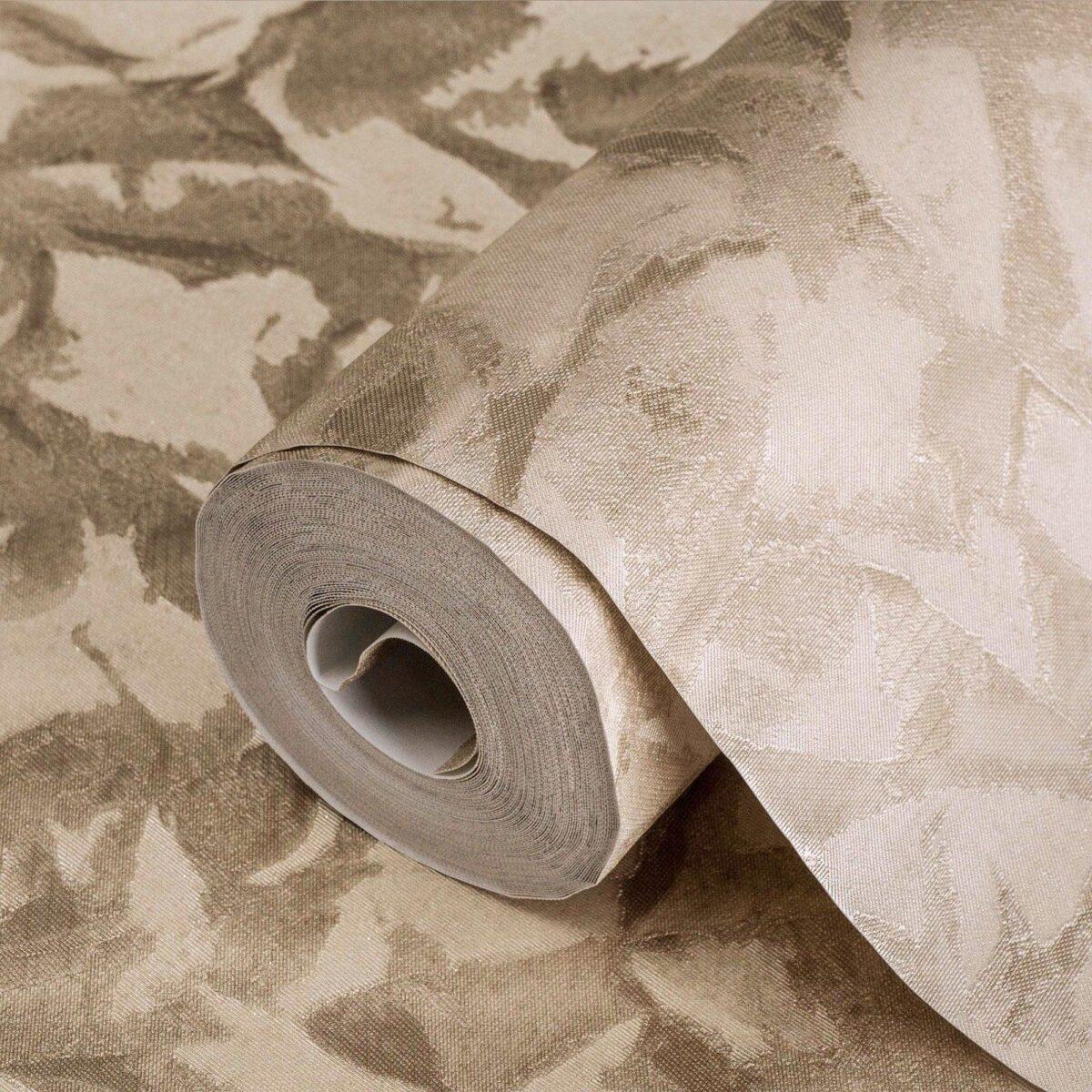 Abstract fabric folds inspired pattern wallpaper Brown Code 7806-3 - Image 1